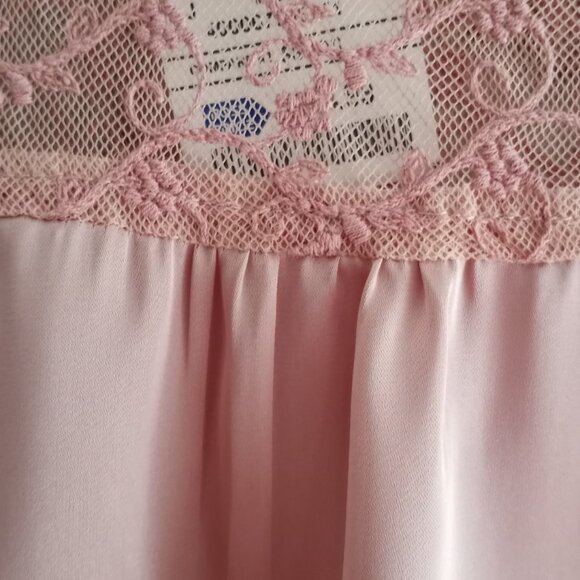 'LAPIS' Dusky Pink Cap Sleeve Lace Blouse Size XL NWT - Picture 11 of 15